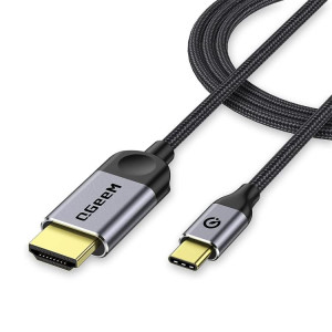 Câble QGeeM USB-C/Type-C vers HDMI 4K 30 Hz pour la duplication d'écran et l'affichage étendu, longueur du câble : 3 m SQ92031879-20